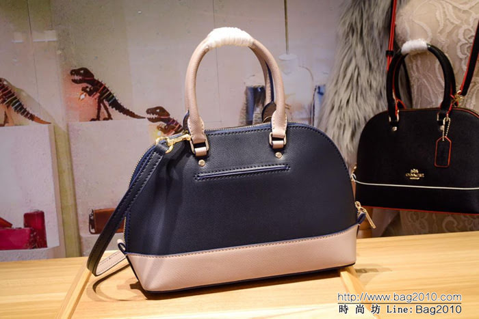COACH蔻馳 蔻馳原單 全皮貝殼包 37249 容量大 簡單實用 手提斜挎包  Chz1118